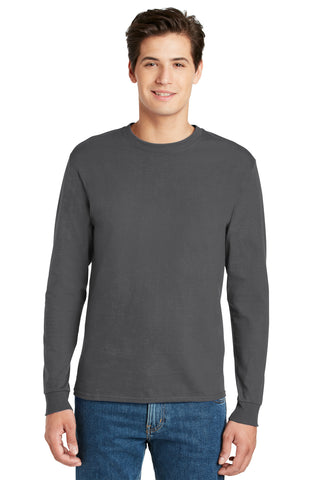 Hanes Authentic 100% Cotton Long Sleeve T-Shirt (Smoke Grey)