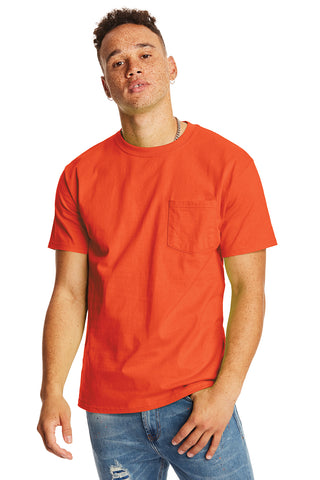 Hanes Authentic 100% Cotton T-Shirt with Pocket (Ash)