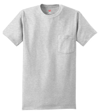 Hanes Authentic 100% Cotton T-Shirt with Pocket (Ash)