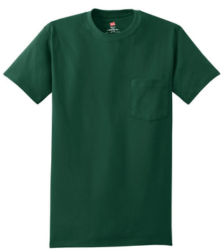 Hanes Authentic 100% Cotton T-Shirt with Pocket (Deep Forest)