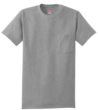 Hanes Authentic 100% Cotton T-Shirt with Pocket (Light Steel)