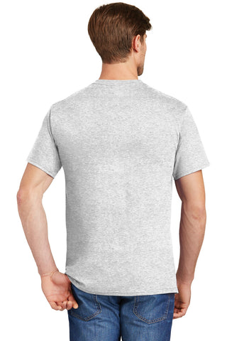 Hanes Authentic 100% Cotton T-Shirt with Pocket (Ash)