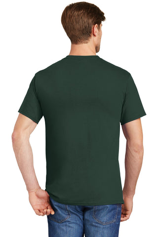 Hanes Authentic 100% Cotton T-Shirt with Pocket (Deep Forest)