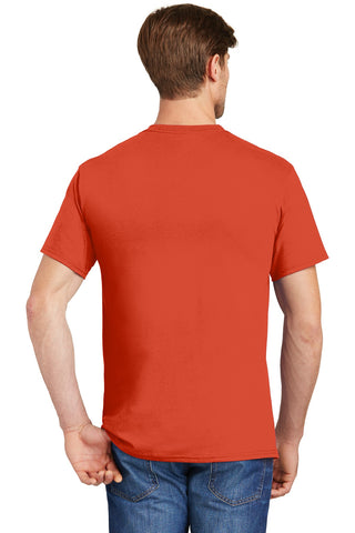 Hanes Authentic 100% Cotton T-Shirt with Pocket (Orange)