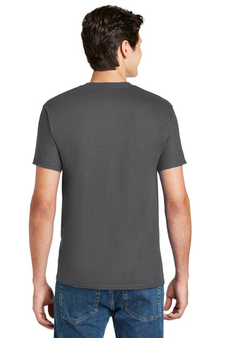 Hanes Authentic 100% Cotton T-Shirt with Pocket (Smoke Grey)