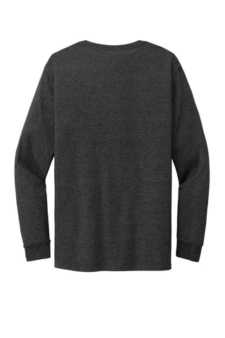 Jerzees Premium Blend Ring Spun Long Sleeve T-Shirt (Black Ink Heather)