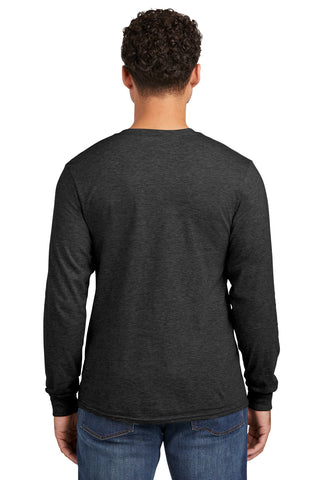 Jerzees Premium Blend Ring Spun Long Sleeve T-Shirt (Black Ink Heather)
