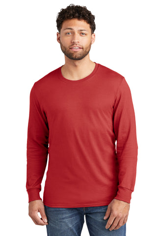 Jerzees Premium Blend Ring Spun Long Sleeve T-Shirt (True Red)