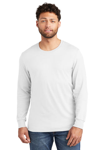 Jerzees Premium Blend Ring Spun Long Sleeve T-Shirt (White)