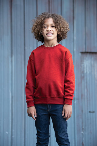 Jerzees Youth NuBlend Crewneck Sweatshirt (Forest Green)