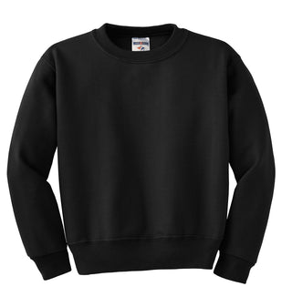 Jerzees Youth NuBlend Crewneck Sweatshirt (Black)