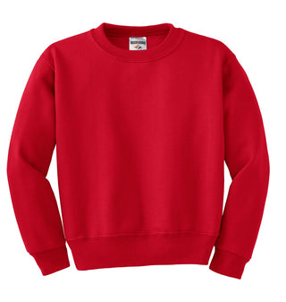 Jerzees Youth NuBlend Crewneck Sweatshirt (True Red)