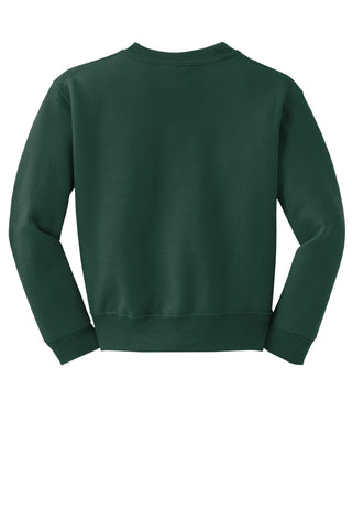 Jerzees Youth NuBlend Crewneck Sweatshirt (Forest Green)