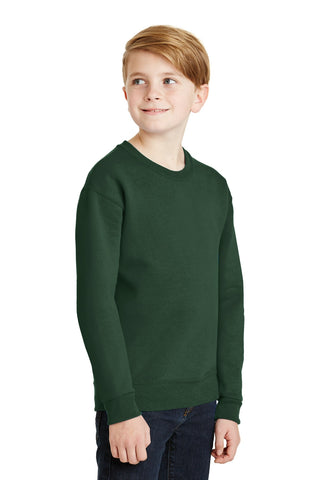 Jerzees Youth NuBlend Crewneck Sweatshirt (Forest Green)