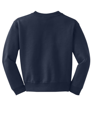 Jerzees Youth NuBlend Crewneck Sweatshirt (Navy)