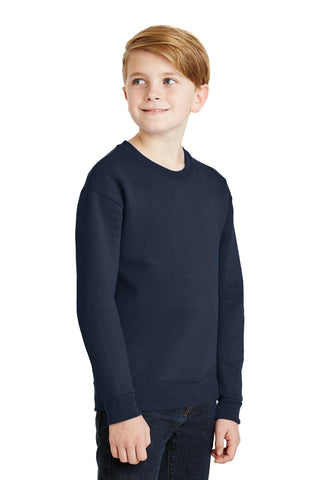 Jerzees Youth NuBlend Crewneck Sweatshirt (Navy)