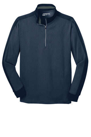 Nike Dri-FIT 1/2-Zip Cover-Up (Midnight Navy Heather/ Midnight Navy)