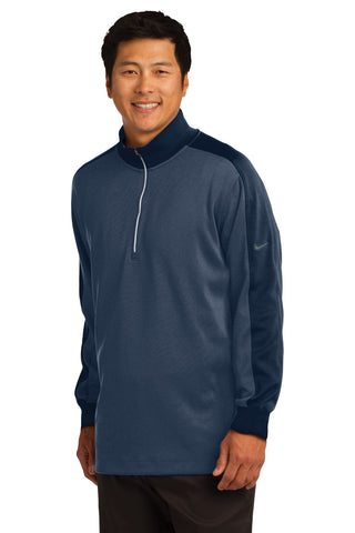 Nike Dri-FIT 1/2-Zip Cover-Up (Midnight Navy Heather/ Midnight Navy)