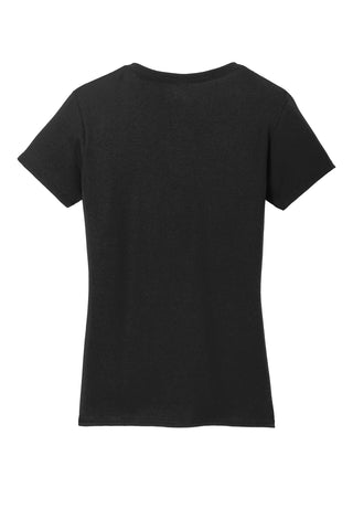 Gildan Ladies Heavy Cotton 100% Cotton V-Neck T-Shirt (Black)