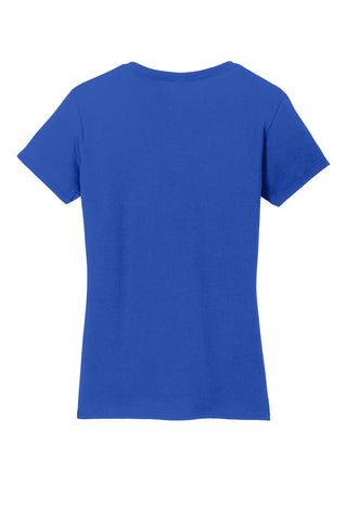 Gildan Ladies Heavy Cotton 100% Cotton V-Neck T-Shirt (Royal)