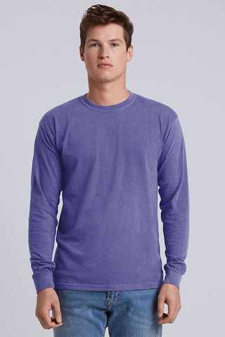 COMFORT COLORS Heavyweight Ring Spun Long Sleeve Tee (Heliconia)