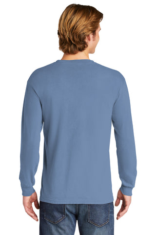 COMFORT COLORS Heavyweight Ring Spun Long Sleeve Tee (Washed Denim)