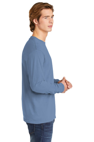 COMFORT COLORS Heavyweight Ring Spun Long Sleeve Tee (Washed Denim)