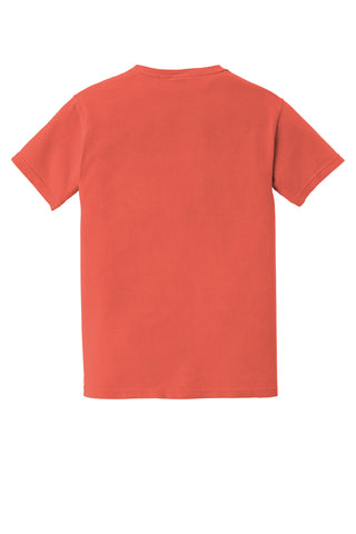 COMFORT COLORS Heavyweight Ring Spun Pocket Tee (Bright Salmon)