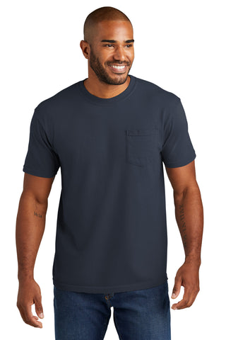 COMFORT COLORS Heavyweight Ring Spun Pocket Tee (Midnight)