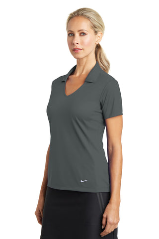 Nike Ladies Dri-FIT Vertical Mesh Polo (Anthracite)