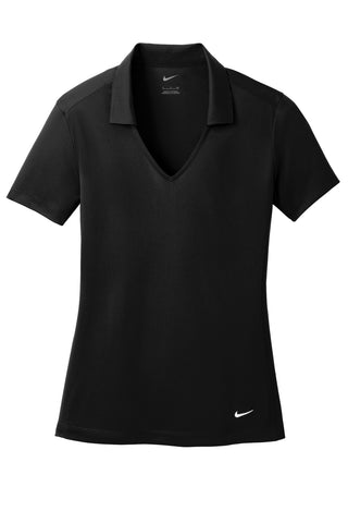 Nike Ladies Dri-FIT Vertical Mesh Polo (Black)