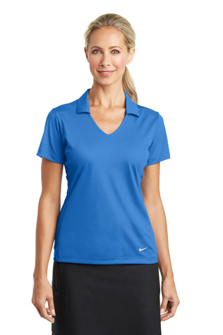 Nike Ladies Dri-FIT Vertical Mesh Polo (Brisk Blue)