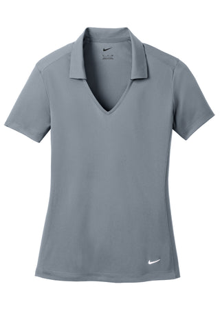 Nike Ladies Dri-FIT Vertical Mesh Polo (Cool Grey)