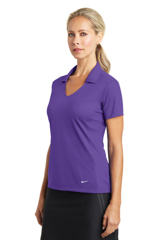 Nike Ladies Dri-FIT Vertical Mesh Polo (Court Purple)