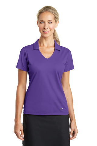 Nike Ladies Dri-FIT Vertical Mesh Polo (Court Purple)