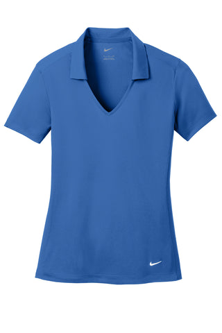 Nike Ladies Dri-FIT Vertical Mesh Polo (Gym Blue)