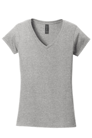 Gildan Softstyle Ladies Fit V-Neck T-Shirt (Sport Grey)