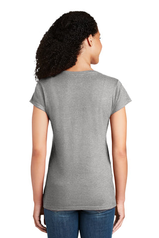 Gildan Softstyle Ladies Fit V-Neck T-Shirt (Sport Grey)