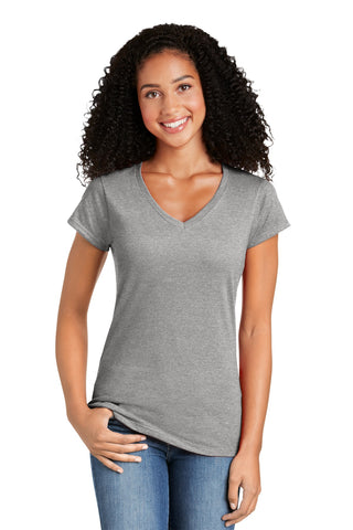 Gildan Softstyle Ladies Fit V-Neck T-Shirt (Sport Grey)