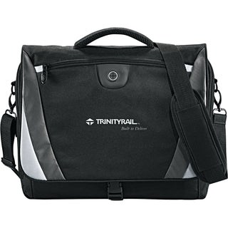 Printwear Slope 15" Computer Messenger Bag (Black)