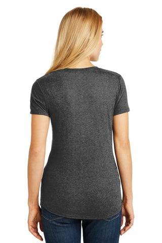 Gildan Ladies Tri-Blend Tee (Heather Dark Grey)