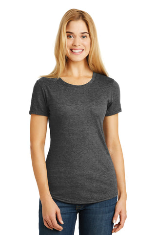 Gildan Ladies Tri-Blend Tee (Heather Dark Grey)