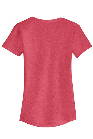 Gildan Ladies Tri-Blend Tee (Heather Red)