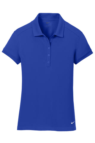 Nike Ladies Dri-FIT Solid Icon Pique Modern Fit Polo (Deep Royal Blue)