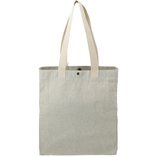 Printwear Repose 10oz Recycled Cotton Box Tote w/Snap (Gray)