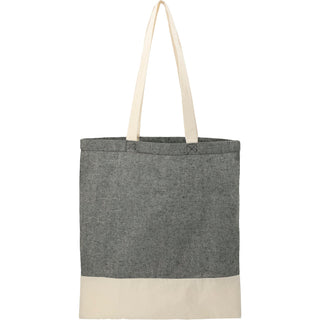 Printwear Split Recycled 5oz Cotton Twill Convention Tote (Black)