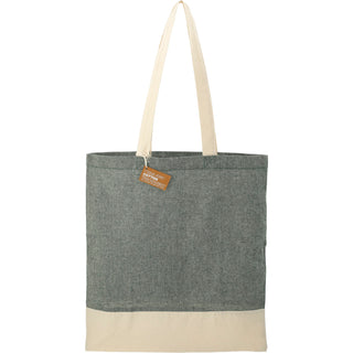 Printwear Split Recycled 5oz Cotton Twill Convention Tote (Dark Green)