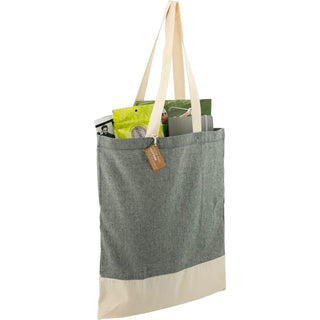 Printwear Split Recycled 5oz Cotton Twill Convention Tote (Dark Green)