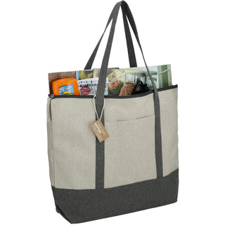 Printwear Repose 10oz Recycled Cotton Zippered Tote (Gray)