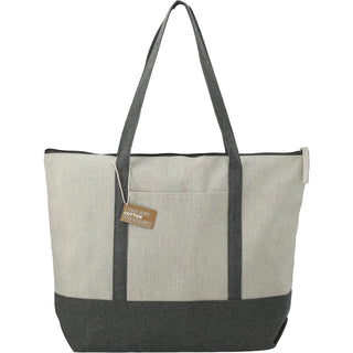 Printwear Repose 10oz Recycled Cotton Zippered Tote (Gray)